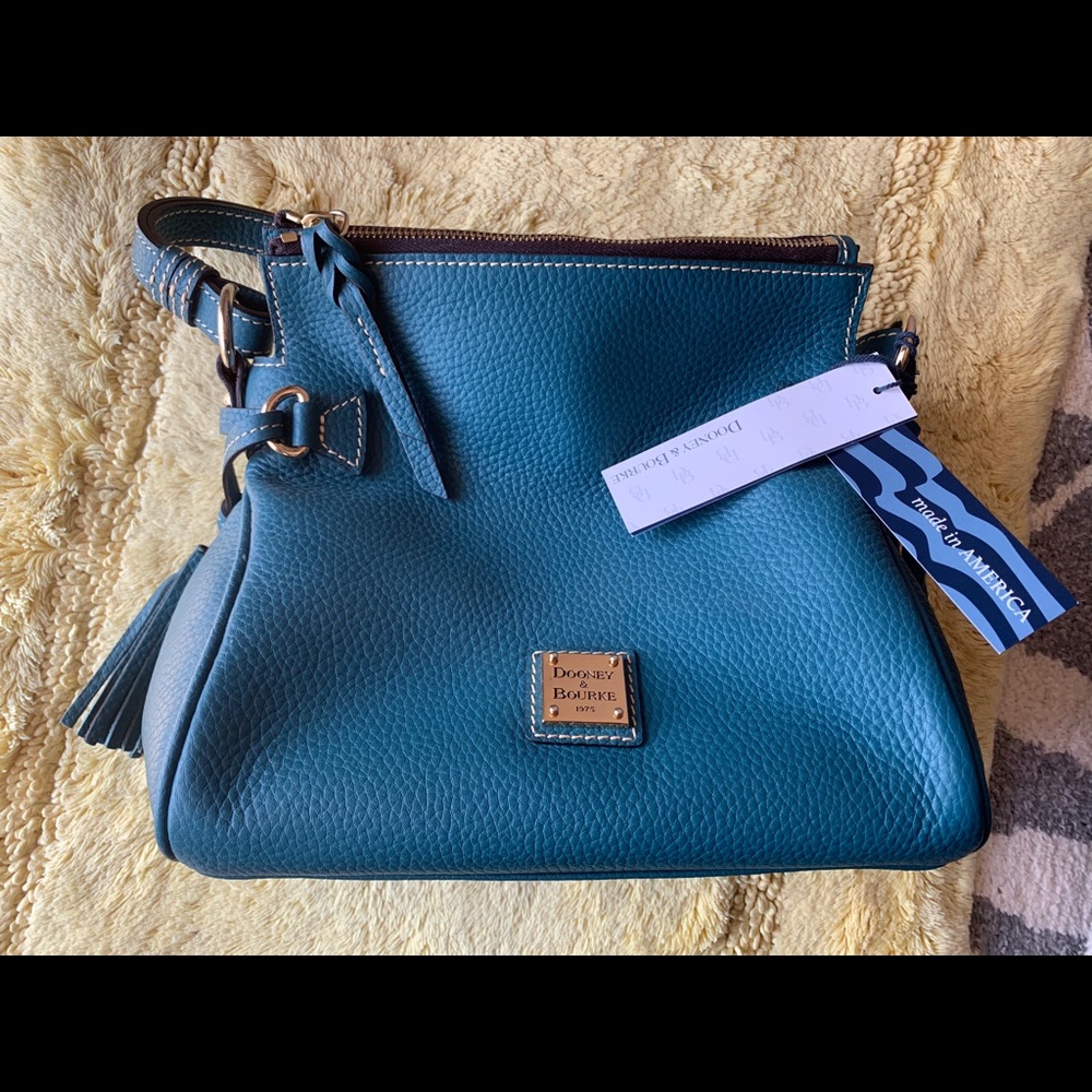 Teal Dooney & Bourke Florentine Mini Satchel NWT